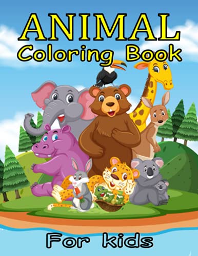 Stock image for Animal Coloring Book For Kids.: 50 awesome Illustrations Featuring Cute Animals For Kids. for sale by Chiron Media