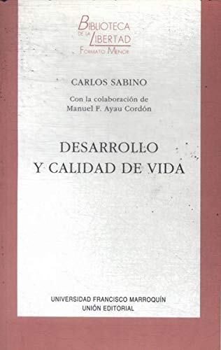 Imagen de archivo de Desarrollo y calidad de vida a la venta por LibroUsado CA