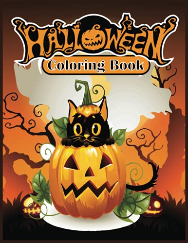 Beispielbild fr Halloween Coloring Book zum Verkauf von PBShop.store US