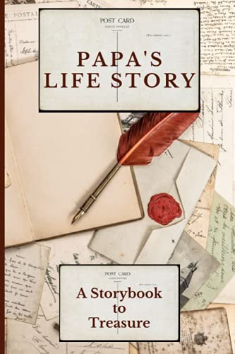 Stock image for Papa's Life Story: 101 Questions to Help Papa Save, Record and Share His Life and Story. A Wonderful Grandparent Memory Book to Treasure. Nice Gift Idea from Grandchild for sale by Decluttr