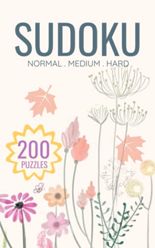 Stock image for Sudoku: Pretty Pocket Sudoku Puzzle Book | 200 Puzzles | Travel-Friendly | Normal Medium Hard Levels for sale by Ria Christie Collections