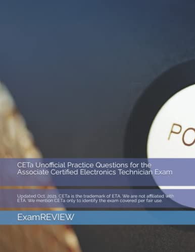 9798497115697: CETa Unofficial Practice Questions for the Associate Certified Electronics Technician Exam (Technology @ ExamREVIEW)