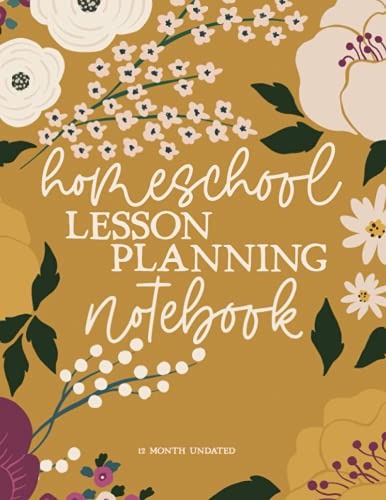 9798505459041: Homeschool Lesson Planning Notebook: 12 Month Undated Dot Grid Planner by schoolnest