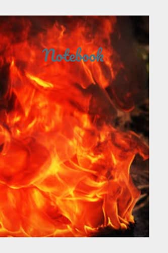 Beispielbild fr Notebook: Fire and Flames notebook blank lined journal zum Verkauf von Big River Books