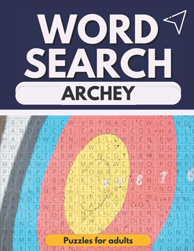 9798509552090: word search Archery Puzzles for adults: Large Print word search puzzle book - lots of Puzzles Hours of Fun