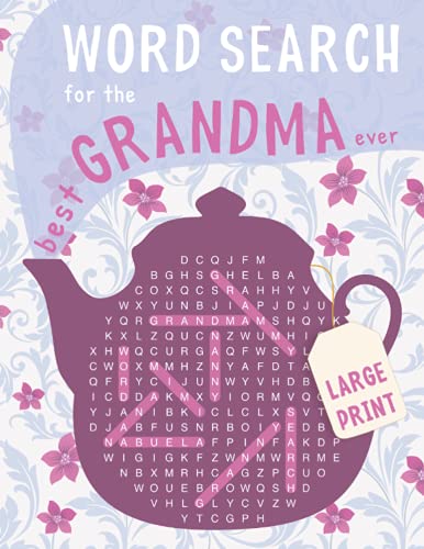 Imagen de archivo de Large Print Word Search for Grandma : 100 Large Print Word Search Puzzles for Seniors and Adults a la venta por Better World Books