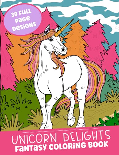 Beispielbild fr Unicorn Delights Fantasy Coloring Book zum Verkauf von GreatBookPrices