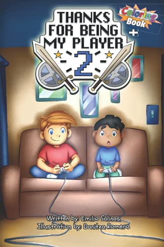 Stock image for Thanks for Being My Player 2 + Coloring Book: A Rhyming, Picture Coloring Childrens Book for sale by Big River Books