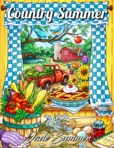 Stock image for Country Summer: An Adult Coloring Book with 50 Detailed Images of Charming Country Scenes, Beautiful Rustic Landscapes, and Lovable Farm Animals (Country Coloring Books) for sale by Goodwill of Colorado