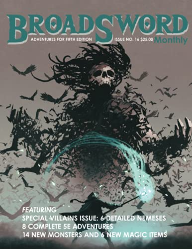 9798528281186: BroadSword Monthly #16: Adventures for Fifth Edition