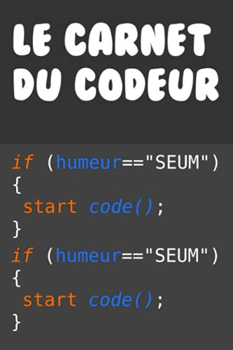Image d'archives pour LE CARNET DU CODEUR: Carnet idal pour codeur dveloppeur html css javascript java python c++ c php de haute qualit | 120 pages | 6x9po | lignes mis en vente par medimops