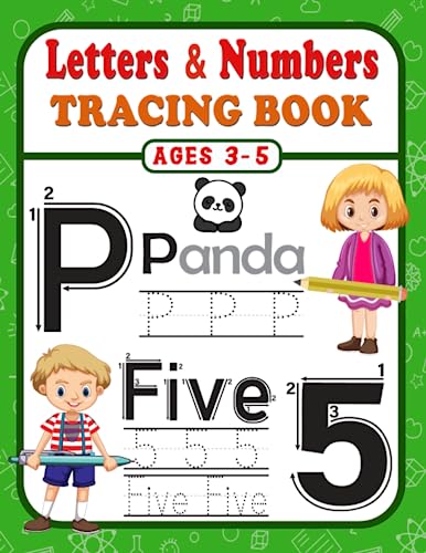 9798544964490: Letter And Number Tracing Book: Ultimate Handwriting Practice Workbook to Trace Lines , Letters (Uppercase A-Z, Lowercase a-z) & Numbers (0-20) for kids Ages 3-5