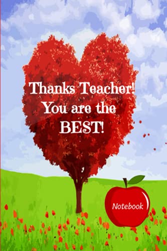 Beispielbild fr Notebook Teacher Gift: Wonderful Gift to an awesome teacher in your childs life. Notebook 6x9 120 Pg Lined. Perfect for end of year; graduation and just to say Thanks zum Verkauf von Big River Books