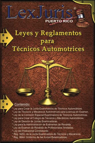 Imagen de archivo de Leyes y Reglamentos para Tcnicos Automotrices. (Profesiones en Puerto Rico) (Spanish Edition) a la venta por Big River Books