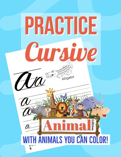 Stock image for Practice Cursive: Animal Edition for sale by Chiron Media