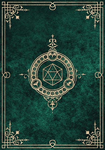 Stock image for Character Journal: Five Detailed 5e Character Sheets, Lined And Graph Pages For Note-Taking, Spell Sheets And More (Emerald Green) for sale by HPB-Ruby