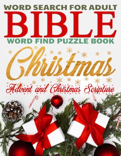 Imagen de archivo de Christmas Word Search, Bible Word Find Puzzle Book For Adults, Advent And Christmas Scripture a la venta por GreatBookPrices