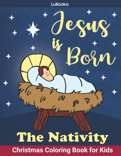 Immagine stock per The Nativity, Jesus is Born: Christmas Coloring Book for Kids
