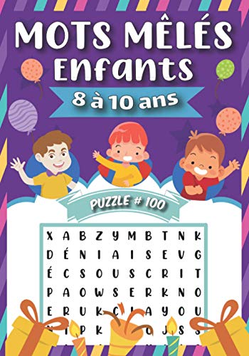 Mots Meles Enfants 8 à 10 ans: 100 Puzzles amusants en Gros