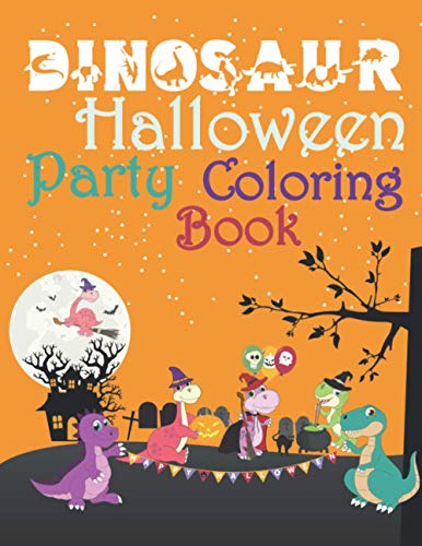 Immagine stock per Dinosaur Halloween Party Coloring Book: Dinosaur Halloween Activity Book For Kids | Coloring, Dot To Dot, Cute and Fun Dinosaur Coloring Book for Kids ... and Birthday Childrens Activity Books.