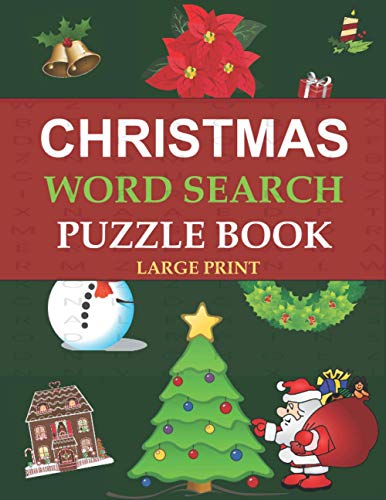 Stock image for CHRISTMAS WORD SEARCH PUZZLE BOOK: LARGE PRINT WORD SEARCH GAMES for sale by Big River Books