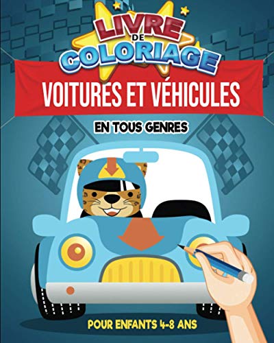 Stock image for Livre de coloriage : Voitures et V�hicules en tous genres | Pour enfants 4-8 ans: 30 coloriages pour les passionn�s de voitures, camions, v�los, ... pour fille ou gar�on No�l F (Marie & Poppyns)