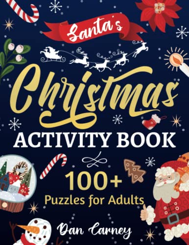 Stock image for Santa's Christmas Activity Book: 100+ Puzzles for Adults for sale by GreatBookPrices