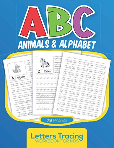 Stock image for ABC Animals and Alphabet Letters Tracing Workbook for Kids for sale by PBShop.store US