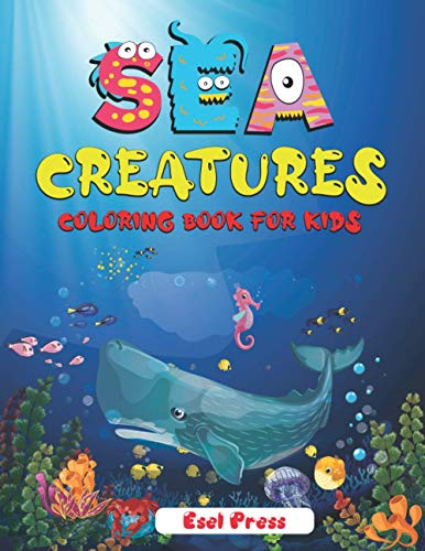 Imagen de archivo de Sea Creatures Coloring Book for Kids: | Ocean Coloring Books for kids | Sea Animal Book for kids | Underwater Animals a la venta por AwesomeBooks