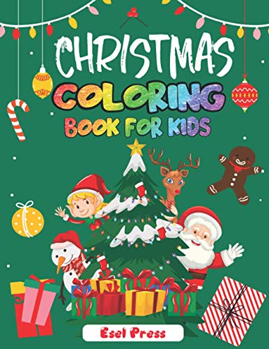 Imagen de archivo de Christmas Coloring Book for Kids: 50 enchanting illustrations, Santa, christmas trees, snowman, Fun, easy and creative activities for boys, girls adul a la venta por GreatBookPrices