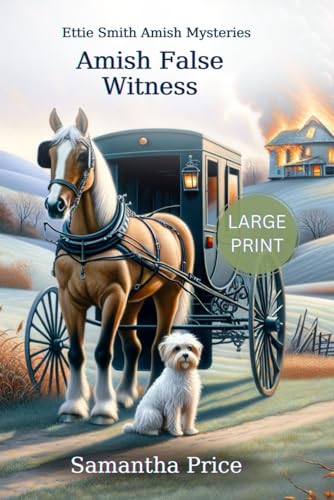 Stock image for Amish False Witness LARGE PRINT: Amish Cozy Mystery for sale by HPB Inc.