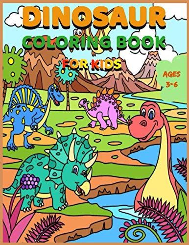 Stock image for Dinosaur Coloring Book for Kids Ages 3-6: Jumbo Kids Coloring Book With Dinosaur Facts, 100 pages, 8.5x11 for sale by GreatBookPrices