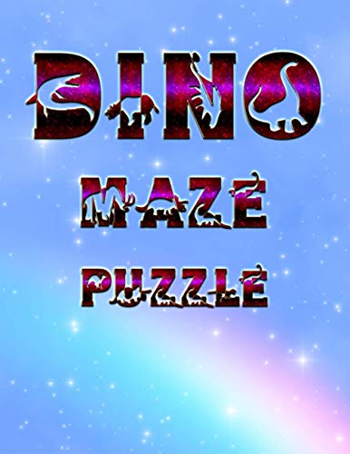 Stock image for Dino Maze Puzzle: MAZE PLUS COLORING book for kids for sale by GreatBookPrices