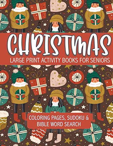 Imagen de archivo de Christmas Large Print Activity Books for Seniors: Bible Word Search, Coloring and Sudoku Puzzle Games for Adults andSeniors a la venta por GreatBookPrices