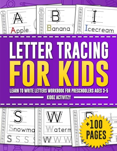 Immagine dell'editore per Letter Tracing Book For Kids Ages 3-5: Learn To Write Letters Workbook For Preschoolers 3-5 Year Old Learning Activities Alphabet Handwriting Practice . and Girls (Handwriting Practice Collection) venduto da Brit Books