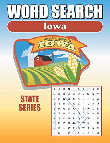 9798582993711: Word Search Iowa: Iowa Word Find Book For Adults, Seniors And Teens