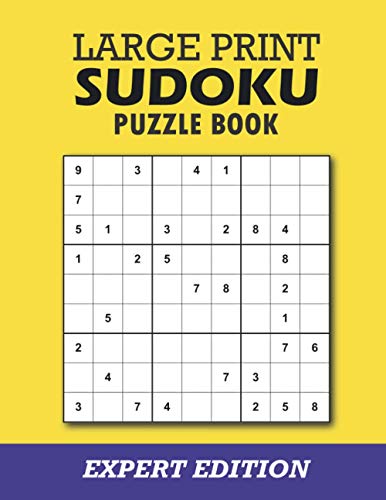 Imagen de archivo de Large Print Sudoku Expert Edition: Difficult Sudoku Book For Seniors, Adults, Teens and Womens a la venta por GreatBookPrices