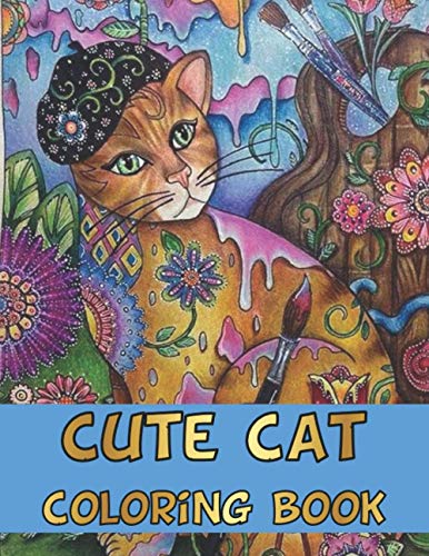 Imagen de archivo de Cute Cat Coloring Book: CUTE FUN CAT COLORING BOOK - Best Gift For Girls, Boys And Cat Lovers (Kid's Cute Cat Coloring Books) a la venta por GreatBookPrices