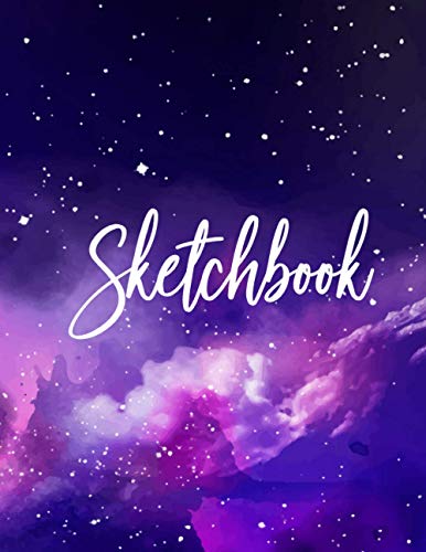 Stock image for Sketchbook: large sketch book notebook, premium space art paint multicolor cover, for painting, drawing, sketching, doodling, drawings ideas sketches . galaxy lover, science fiction, cosmology for sale by Big River Books