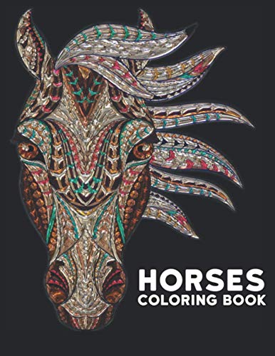 Stock image for Coloring Book Horses: Horse Stress Relieving Coloring Book 50 One Sided Horses Designs Coloring Book Horses 100 Page Horse Designs for Stres for sale by GreatBookPrices