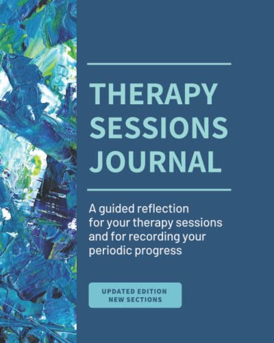 Imagen de archivo de Therapy Sessions Journal (Black & White edition): A guided reflection for 6 months of therapy sessions and for recording your periodic progress (Therapy Journals) a la venta por Decluttr
