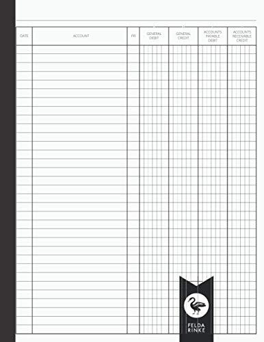 9798597508726: General Journal Accounting Book: 8.5" x 11" | 110 Pages - 55 Sheets