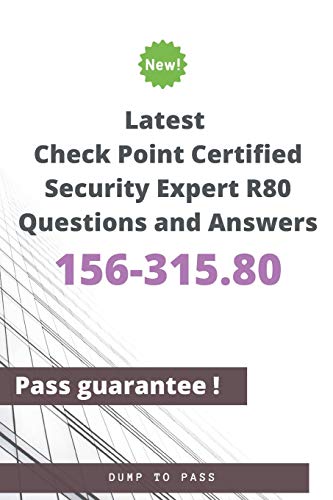Stock image for Latest Check Point Certified Security Expert 156-315.80 R80 Questions and Answers: 156-315.80 Workbook for sale by California Books
