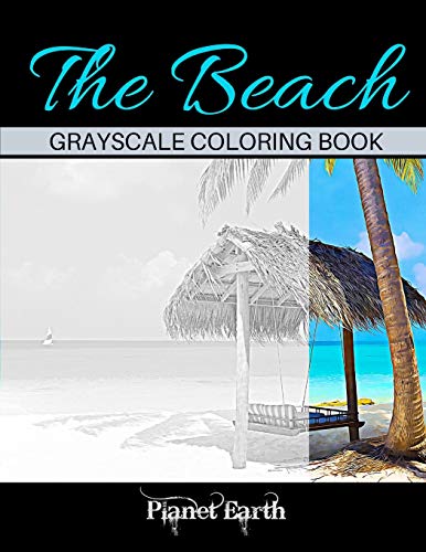 Stock image for The Beach Grayscale Coloring Book for sale by California Books