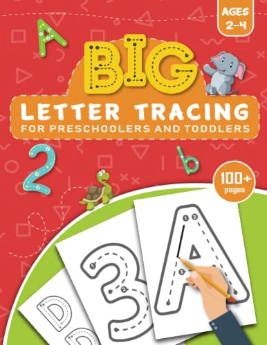 Stock image for BIG Letter Tracing for Preschoolers and Toddlers ages 2-4: Homeschool Preschool Learning Activities for 3 year olds (Big ABC Books) for sale by AwesomeBooks