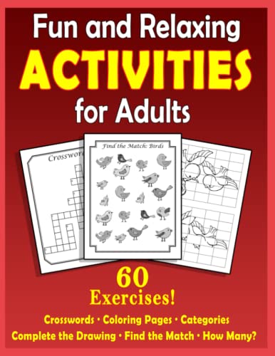 

Fun and Relaxing Activities for Adults: Puzzles for People with Dementia [Large-Print]