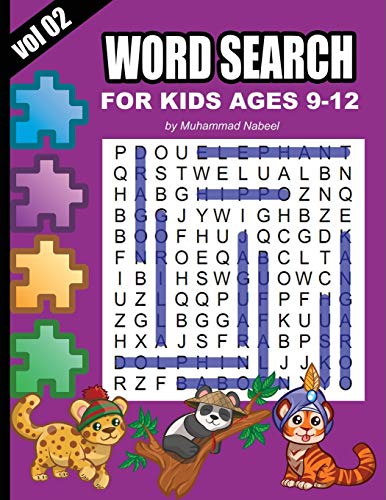 Imagen de archivo de Word Search for Kids Ages 9-12 - Vol 2: Puzzle Activity Workbook for Children - Large Size Print a la venta por GreatBookPrices