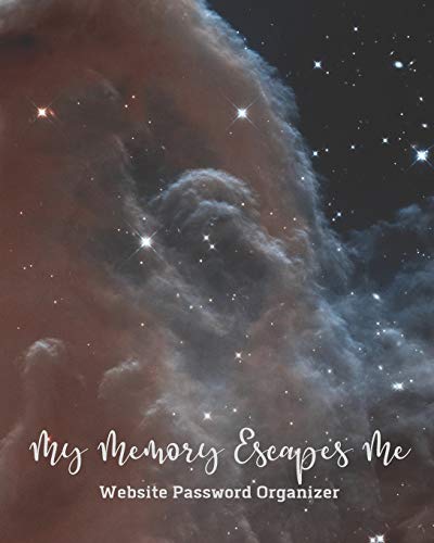 9798605931799: My Memory Escapes Me Website Password Recorder: Hubble Outer Space Horsehead Nebula Night Sky Cover Track Site Login Account Information