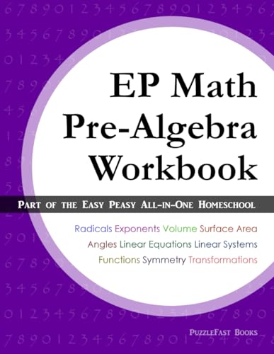 9798606937806: EP Math Pre-Algebra Workbook: Part of the Easy Peasy All-in-One Homeschool