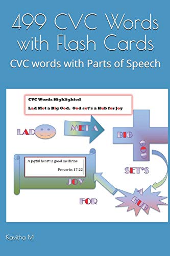 9798620982813: 499 CVC Words with Flash Cards: CVC words with Parts of Speech
